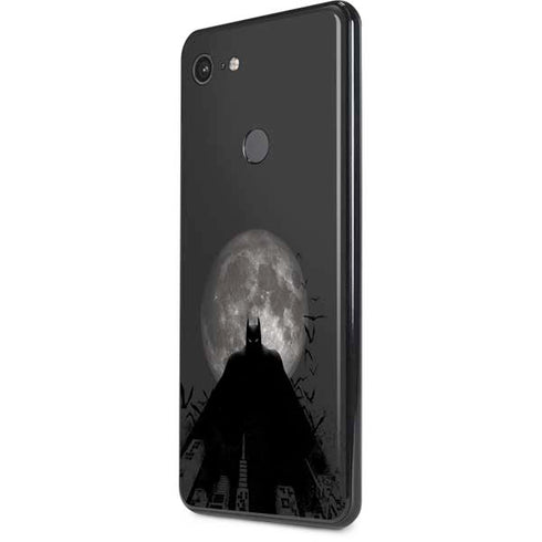DC Comics Batman On City with Moon Art Google Pixel 3 XL Skin